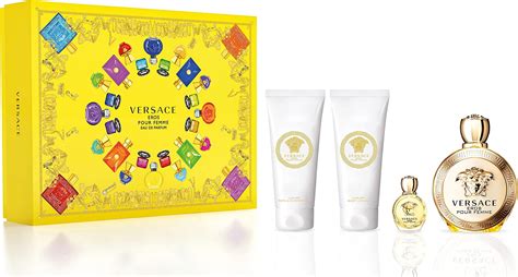 Versace Eros Pour Femme 4PCS EDP Women Gift Set.